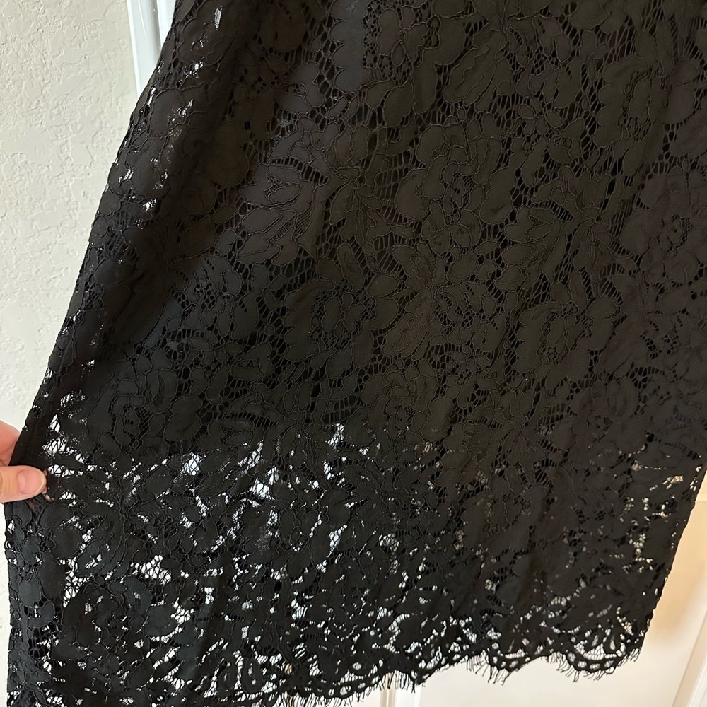 Chaser Elegant Black Lace Dress, size L - Picture 2 of 4